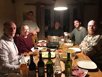 27th - Ben and Tash set up a Raclette dinner at Michael's. Good fun  & they even arranged for vegan cheese for James.