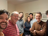 Sadly Step-Pa Graham's mother died some days earlier and Graham was heading back to the Antipodes the next day, half-bro Julian likewise was to head back to is temporary home in Amsterdam (Daniel lives & studies in Oxford). So it was an opportune time for James to host a dinner.