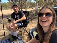 2nd- Olivia and Andy are camping in Sandeston in South Australia