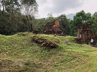 16th - A morning trip to My Son (pronounced Me Son), site of the French discovered Hindu ruins later bombed by the Americans as Viet Cong hid here.