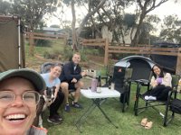 26th - it the ANZAC long weekend so Olivia joins Pat, Hannah and friend (and canine pal Sky) camping near Victor Harbor
