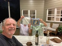 8th - dinner hosts the Jacksons are either camera shy or showing off their lovely Indian place mats