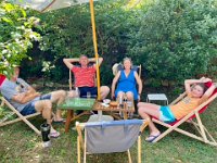 15th -  Bordeaux pals Nick Traynor, Sonia, and daughter Anna arrived for the long weekend. They had just retuned from 2 weeks in Scotland for a birthday bash with family. Brother Owen, Denise, and Ronnie were there from Brisbane as well.