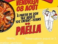 The village committe arranged an evening meal in the newly repaired Place des Moines by the river