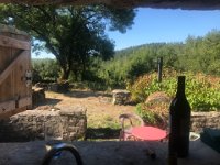 The duo in France headed to dinner at Yolande's farm