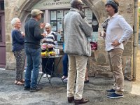 A few locals turned up for the wine