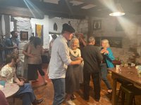 The local vibe was well received by Paulie & Stephen. See video snapshots in "AthoCinema"