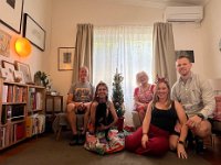 25th - Back in Adelaide a Christmas breakfast was had with Olivia's Brit pals Hannah and Pat.