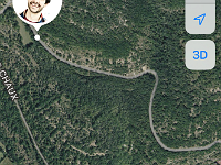 28th - Because of delays, they arrived in Montauban after midnight. Not wanting to make family pal Michael collect them so late, they booked a taxi and Stephen tracked them to make sure he took the right route.