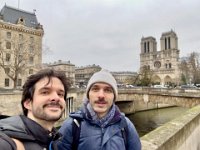 23rd - The Oxford lads had a quick break in Paris  between trains. They were headed to Eppenbrunn in Germany to spend Christmas with Keno's family.
