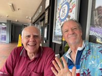 Stephen pedalled over to St Lucia to catch up with his old boss from the university