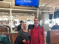 Paulie and Stephen later headed to the airport to surprise teh travellers