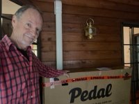 Stephen's second road bike was packed for it's relocation to France.