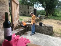 ... and then to cook lunch.