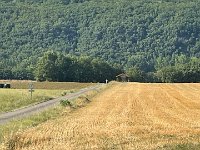 29th - Paulie coming up a hill on a pedal through the countryside near Le Ségalar Bas 11km from Saint A