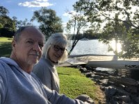 7th - back in Brisbane Paulie and Stephen enjoy afternoon walks around the river at the university