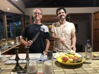 7th - the Atherton lads prepared a fine vegan meal