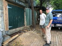 And the outdoor storage was completed with help from guru Adam Castle