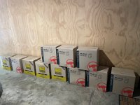 and 11 boxes of books that were no longer wanted awaited the charity collection van