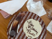 A lovely cake from Muratti's on Prospect Road