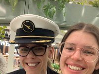 Olivia's Qantas pilot pal Millie happened to be on call so they caught up. A Captain? That made Stephen feel very old.