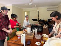 The catering team at work