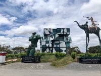 10th - Paulie took Storm to the d'Arenberg vneyard in McLaren Vale, home of "the cube" and it's Dali art. Storm flew out that evening.
