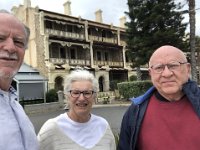 In Adelaide Paulie & Stephen left the retreat in Crafers (a home exchange - their hosts get the French house if they wish) and collected Michael. After a lunch at West Beach the trio headed to Grange to see the 1800's terrace houses ....