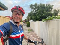 Mobile nurse Atherton cycled to hospital in the early hours to keep the patient company and keep and eye on her.