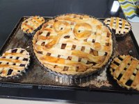 Not only that... Nick's friend Jess tells us that he made these apple pies himself. Maybe under some guidance from Jess given she was a pastry chef before becoming a psychologist 😃​