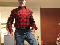 Given Stephen's rural attire, he was asked to do a wee country jig to earn his glass of 2025 Chateau Bergamo