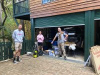 16th- Back at the Brisbane home, the Adelaide duo offered a helping hand to clean up before the removalists arrived