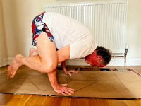 3rd - The next morning Stephen mostly got his balance right. However, it looked like he nearly blew a jugular :-)