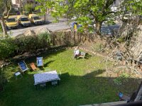 Paulie meditated in the garden whilst planning an Easter (Pâques) early dinner