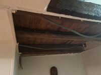 As for the basement repairs, part of the plaster ceiling still needed replacing.
