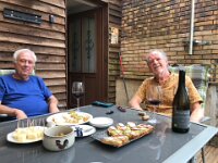 22nd - neighbour Hans asks the guys around for apéro