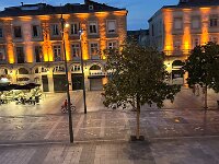 The square outside our window was initially quiet. Initially - it was Friday night and the town youth were loud into the wee hours.