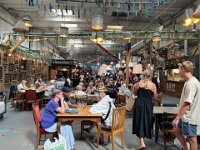 The old seafood warehouse reminded Paulie and Stephen of Plant 4, a converted factory, near their  Adelaide home.