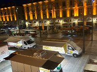 15th - at 6 am, the trucks rolled in to set up for market day