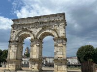 Next to the river was the  18 AD Gallo-Roman Arc de Germanicus
