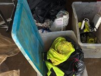 Clothes were mud covered