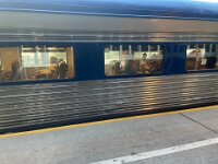 Over 8 hours later, Paulie pulled into the interstate train station in Adelaide.