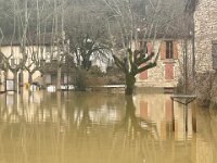 The house on the right is the neighbour's house.