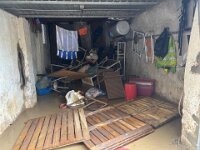 The garage and contents