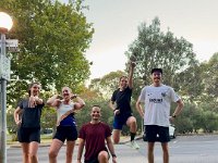 In Adelaide's Rose Park (near Norwood) Olivia & Cam ran and performed with friends