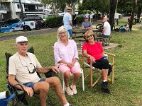 13th - The trio enjoyed the rive side cafe