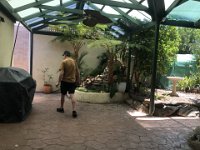 The guys had a quick inspection outside...