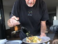 Chef Atherton dished up paella for the gals