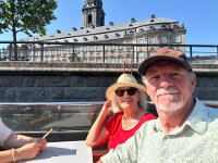 Christiansborg Palace was spotted from a boat cruise