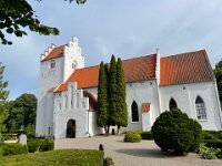 En Route to Gisselfeld Castle, they stop at a small village church